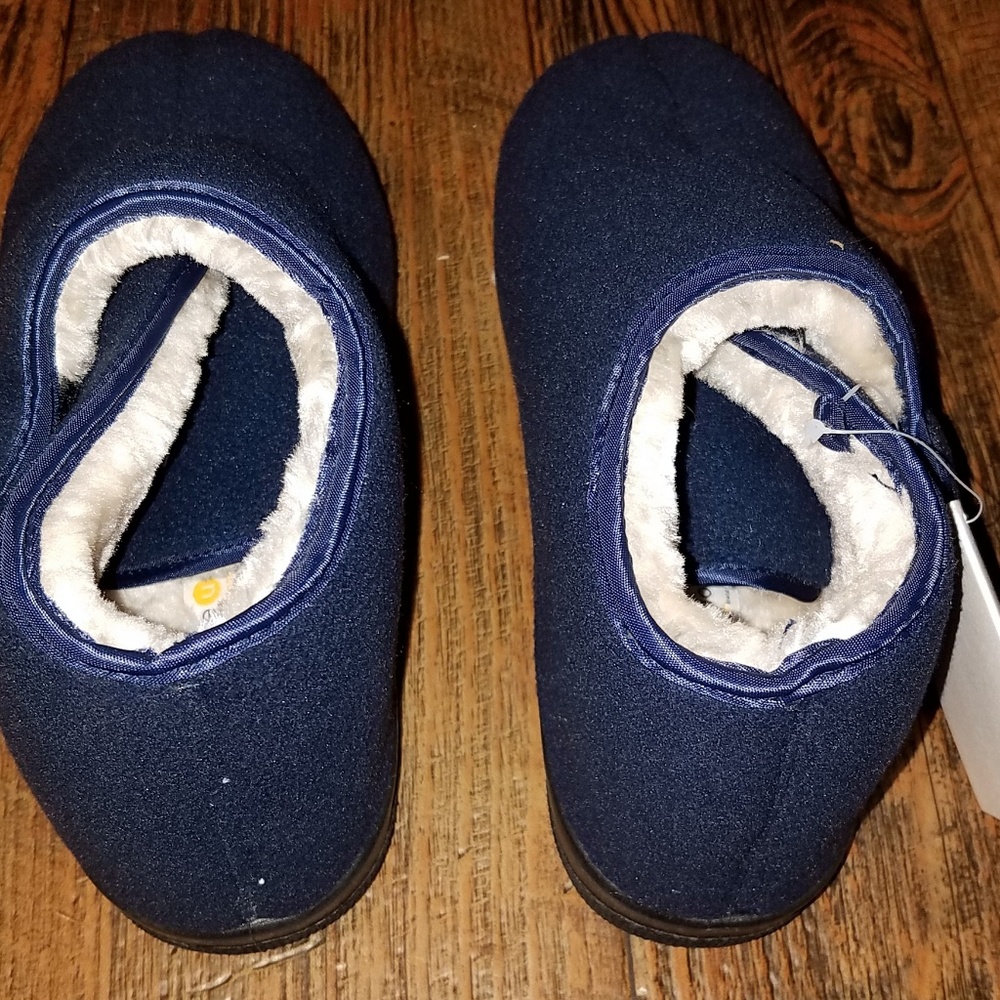 Womens size 10 W navy blue slippers